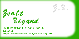 zsolt wigand business card
